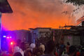 ‎Un moment de l'incendie, le 12 juillet 2026 à Owendo. © GabonReview