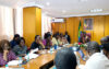 La ministre Armande Longo, ses directrices générales et les lanceurs d’alerte en plein échange, le 24 juillet 2026 à Libreville. © GabonReview
