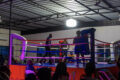 Le premier combat de boxe à la «Nuit des pépites». © Facebook/Mwana United