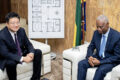 L’ambassadeur de Chine au Gabon reçu par le maire de Libreville, le 27 juillet 2026 à Libreville. © D.R.