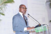 Le président du Conseil de régulation de l’ARCEP, Célestin Kadjidja, ouvrant les travaux, le 22 août 2026. © GabonReview
