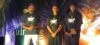 Les trois finalistes, dont le vainqueur (1er en partant de la droite). © GabonReview