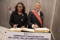 La cheffe de la diplomatie gabonaise, Marie-Édith Tassyla-Ye-Doumbeneny, et Jean Ping, haut commis de l’Etat, ancien ministre, ancien président de l’Assemblée générale des Nations unies et de la Commission de l’Union africaine. © D.R.