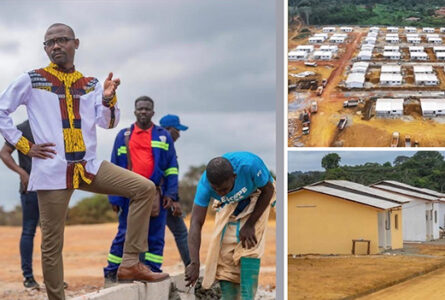 À Makokou, la SNI a déjà aménagé 300 parcelles de 500 m². Oligui Nguema en demande 200 supplémentaires à Mays Mouissi, pour porter le programme à 500 parcelles. © D.R.