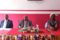 Moment de la conférence avec les membres de MORENA et le président Bengono Nsi au milieu, le 27 août 2026 à Libreville. © GabonReview