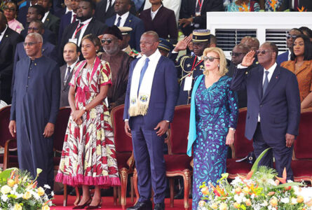 Oligui Nguema célèbre l’indépendance ivoirienne aux côtés de Ouattara, le 7 août 2026 à Libreville. © Communication présidentielle