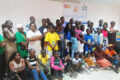Les membres de Jeunesse Encadrée pendant la célébration. © GabonReview