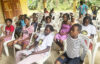 Les enfants du village Ntyatanga lors de l'atelier sur l'apprentissage de la langue Galoa, le 26 août 2026.  © D.R.