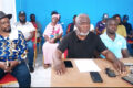 Zéphirin Obame et SOS Pétrolier face à la presse, le 7 août 2026 à Libreville. © D.R.
