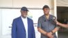Hervé Patrick Opiangah et l’ambassadeur d’Angola au Gabon, Joaquim do Espirito Santo, le 6 août 2026. © D.R.
