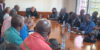 Scène de la séance de travail des responsables des Sucreries du Gabon avec le gouverneur Jacques Denis Tsanga, le 28 août 2026.  © AGP