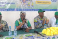 Jean Mathurin Lendi Cheyi, Lucie Daker Akendengué (déléguée provinciale) et Léon Ababé : les hiérarques de l’UDB dans l’Ogooué-Maritime. © GabonReview