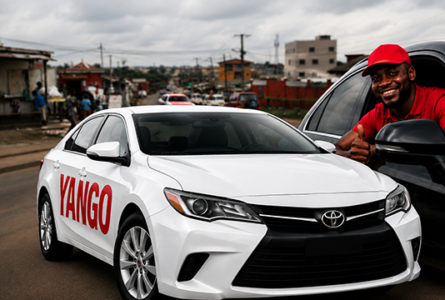 Détournement du visuel pour le recrutement des futurs chauffeurs Yango. © GabonReview (montage)