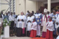 Le président présent à la réouverture de la cathédrale de Sainte Marie. © GabonReview