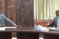 Un moment de la séance de travail avec le ministre des Eaux et Forêts. © D.R.