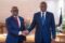 Brice Clotaire Oligui Nguema et Julius Maada Bio, le 0 aoû 2026, à Fretown. © Communication présidentielle
