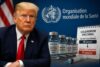 Quand Trump bouleverse le calendrier vaccinal, l’OMS redoute une mise en danger des enfants. © GabonReview (Illustration générée par IA)