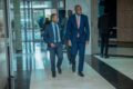 L’ex-directeur général de la SING SA (à gauche) en compagnie du ministre de l'Economie numérique, en juin 2025. © D.R.