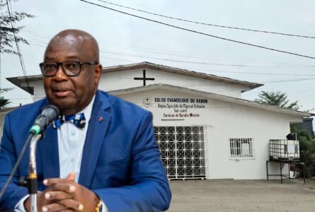 Pour Adrien Nguema Mba, la décision de suspension du bureau contesté ne constitue pas une simple recommandation. © GabonReview/montage