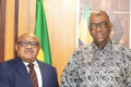 Le vice-président de la République, Alexandre Barro Chambrier et le représentant le représentant spécial du secrétaire général des Nations unies et chef du Bureau régional des Nations unies pour l’Afrique centrale (UNOCA). © D.R.