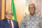 Le vice-président de la République, Alexandre Barro Chambrier et le représentant le représentant spécial du secrétaire général des Nations unies et chef du Bureau régional des Nations unies pour l’Afrique centrale (UNOCA). © D.R.