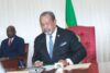 Le président du CESEC, Guy Bertrand Mapangou lors de son discours, le 29 septembre 2026. © GabonReview