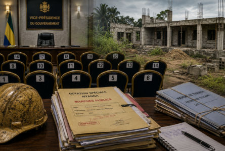 Des chantiers de la Nyanga aux bureaux de la Vice-présidence : les 7 milliards changent de décor, et 21 entreprises sont désormais attendues autour de la table. © GabonReview