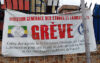 La banderole de grève des agents de la DGEL, le 2 septembre à Libreville. © GabonReview 