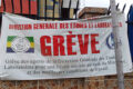 La banderole de grève des agents de la DGEL, le 2 septembre à Libreville. © GabonReview 