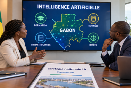 Compétences, données, infrastructures et protection des droits : le Gabon ouvre la concertation sur sa future stratégie nationale d’intelligence artificielle (Illustration générée par IA) ©