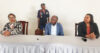 Le ministre de l'accès universel à l'eau et à l'électricité (au centre) lors de la mission d'informations à Port-Gentil.  © GabonReview