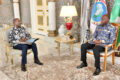 Le président de la République, Brice Clotaire Oligui Nguema, et le président de la Commission nationale pour la démocratie et la participation citoyenne (CNDPC), Séraphin Moundounga. © Com. Présidentielle