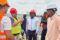 Le directeur général de l’OPRAG, Martin Boguikouma, visitant les travaux, le 10 septembre 2026 à Port-Gentil.  © D.R.