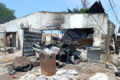 Les restes après le passage des flammes. © GabonReview