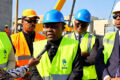 Le ministre Philippe Tonangoye lors de la réception des deux nouvelles turbines, le 8 septembre 2026 à Port-Gentil.  © GabonReview (Capture d’écran)