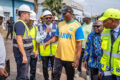 Le président Brice Clotaire Oligui Nguema sur le site de la centrale thermique de Port-Gentil, le 19 septembre 2026.  © Communication présidentielle