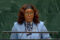 Marie-Édith Tassyla-Ye-Doumbeneny, ministre des Affaires étrangères et de la Coopération de la République gabonaise, lors du débat général de la 81e session de l'Assemblée générale (Nations Unies, New York, 22-26 et 28 septembre 2026). © GabonReview (capture d’écran)