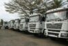 Une vue des camions. © D.R.
