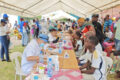 La mission médicale chinoise au Gabon recevant les patients pour le dépistage. © D.R.