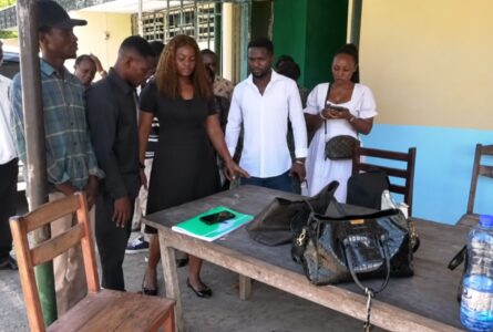 Quelques-uns des étudiants impatients de commencer leur formation à l'IFME, le 21 septembre 2026. © GabonReview