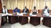 Les membres du gouvernement concernés pendant la séance de travail. (capture d'écran). © GabonReview