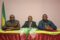 Des membres du Bloc lors de leur déclaration. © GabonReview