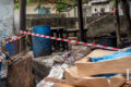Les lieux placés sous scellés, le 9 octobre 2026.  © AGASA