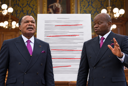 La défense des intérêts financiers du Gabon à l’épreuve des relations entre Oligui Nguema et Sassou-Nguesso. Photomontage d’illustration. © GabonReview