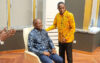 Le ministre Sosthène Nguema Nguema procédant à l’installation de Marcel Abéké, le 30 octobre 2026. © GabonReview