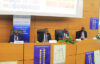 Le directeur national de la BEAC, Rodrigue Bissiélou, et ses collaborateurs lors de la conférence de presse consacrée à la démonétisation des pièces de l’ancienne gamme, le 29 octobre 2026, à Libreville. © GabonReview