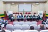 Les membres du bureau de la Fédération des entreprises du Gabon (FEG), le 15 octobre 2026, face aux conseillers. © Com. CESEC
