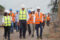 Philippe Ossoucah, directeur général de GPC et la délégation de bailleurs internationaux lors de la visite du site Orinko, le 1er octobre 2026.  © D.R.