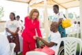 La ministre de la Santé, Pr Elsa Nkana Joséphine Ayo épouse Bivigou, au centre de Melen, le 1er octobre 2026. © D.R.