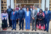 Le ministre Augustin Emane en séance de travail avec les représentants du groupe espagnol Indra sur l’accompagnement de la justice gabonaise dans sa modernisation numérique. © D.R.